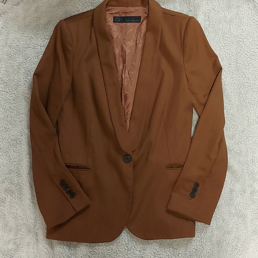 Zara Basic Camel Blazer